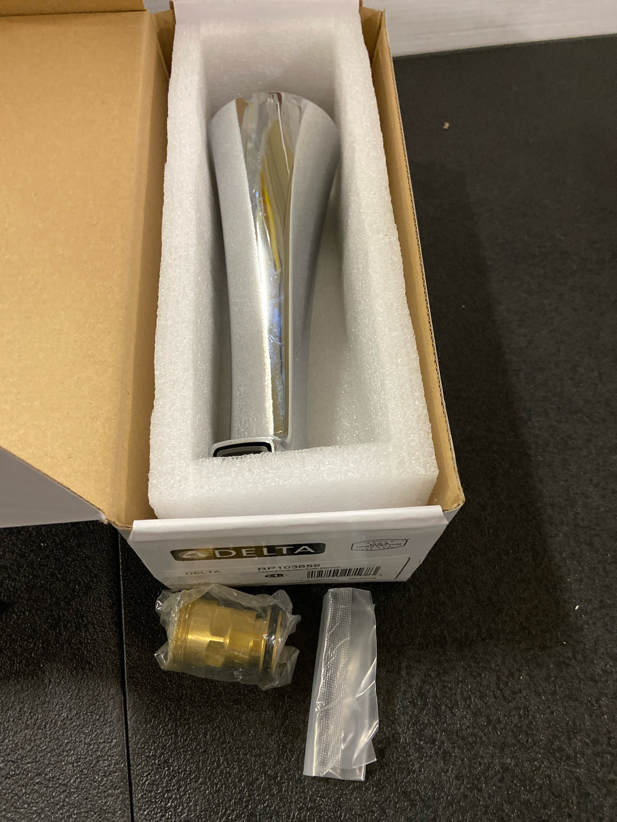 Delta RP103659 Lineax 9" Non Diverter Tub Spout - Chrome