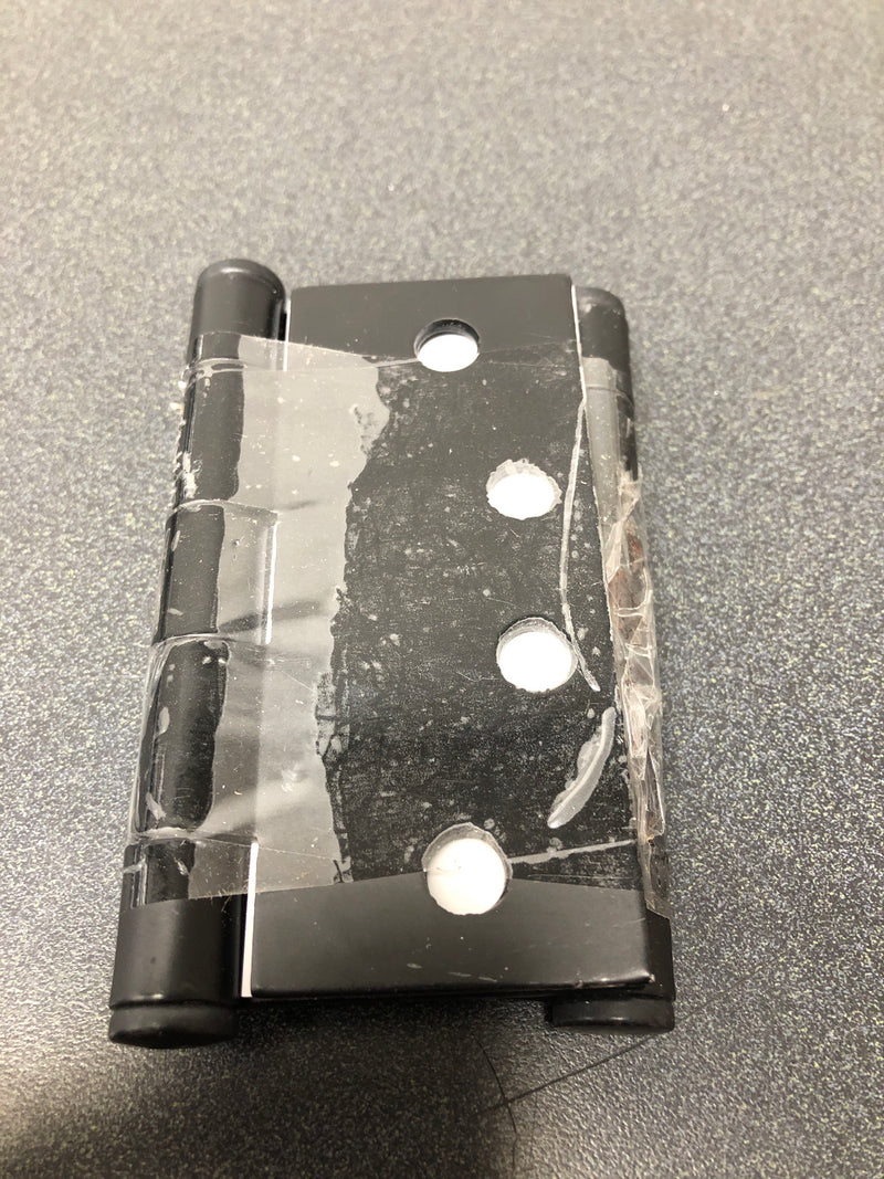 Emtek 92014FB 4" x 4" Square Corner Plain Bearing Mortise Hinge - Pair - Flat Black