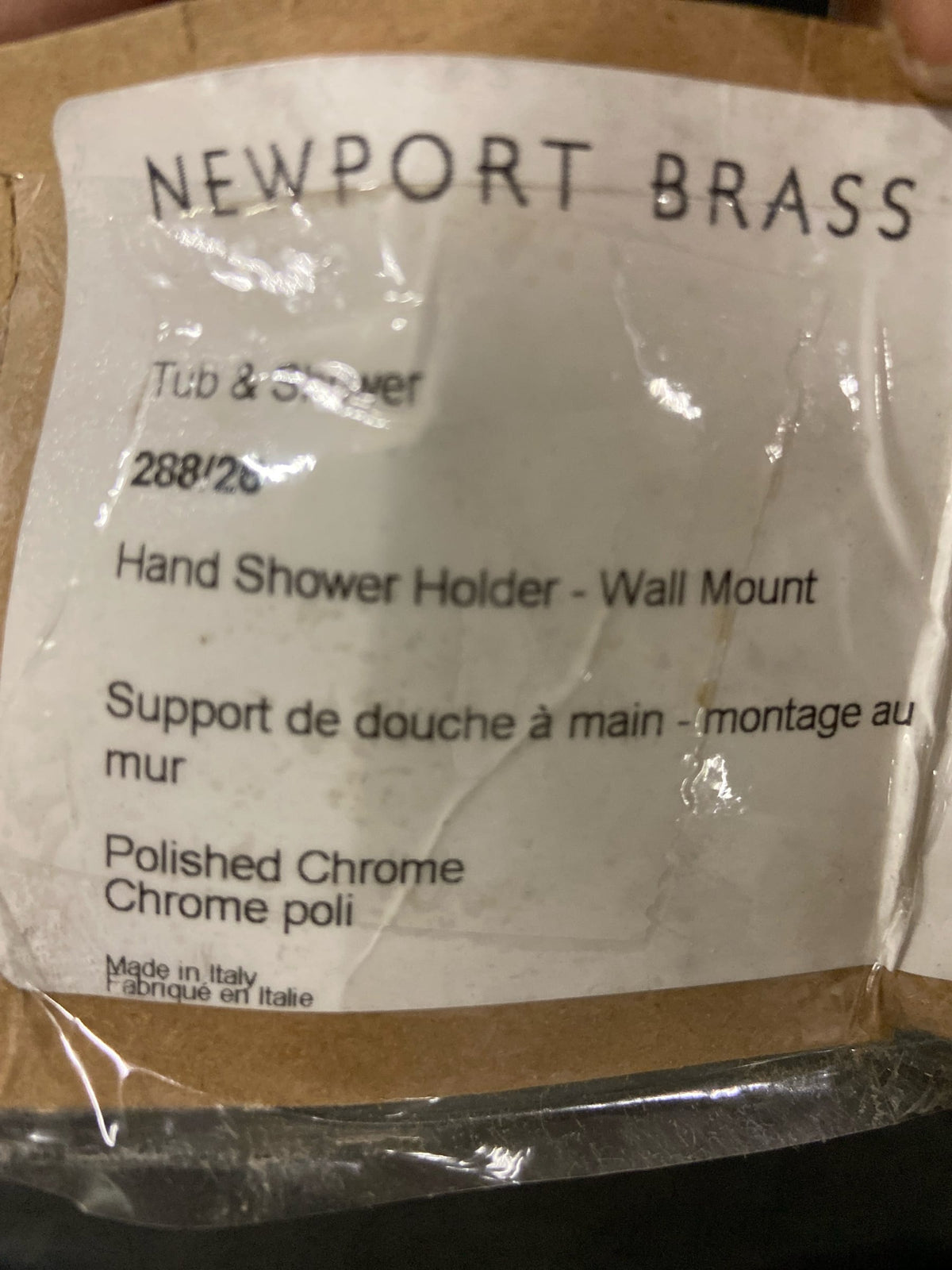 Newport Brass 288-26 Solid Brass Supply Outlet with Holder for Handshower - Polished Chrome