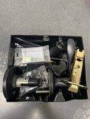 Kwikset 740TNL 514 SMT Tustin Matte Black Keyed Entry Door Handle Featuring SmartKey Security with Microban Antimicrobial Technology