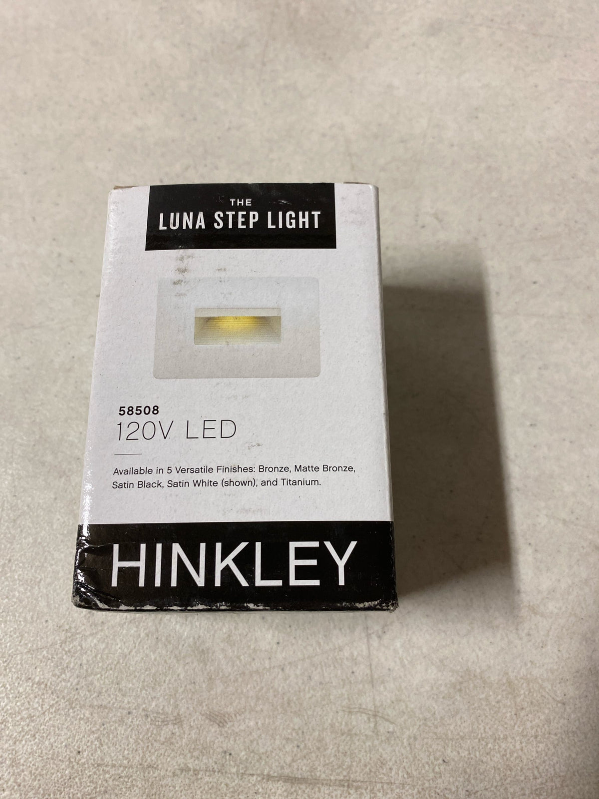 Hinkley Lighting 58508BZ Luna 3" Tall 120v 4w LED ADA Rectangle 2700K Indoor / Outdoor ADA Step Light - Bronze