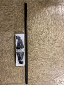 DELTA FAUCET Rubber Limited 76424-BL Ashlyn 24-in Wall Mount Towel Bar Bath Hardware Accessory in Matte Black