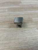 Belwith Keeler B077458-SN Brownstone 1-1/8 Inch Traditional Square Cabinet Knob / Drawer Knob - Satin Nickel