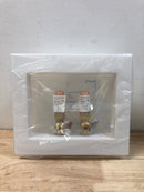 Sharkbite 25031 1/2 in. Push-to-Connect x 3/4 in. MHT Brass Washing Machine Outlet Box with Water Hammer Arrestors