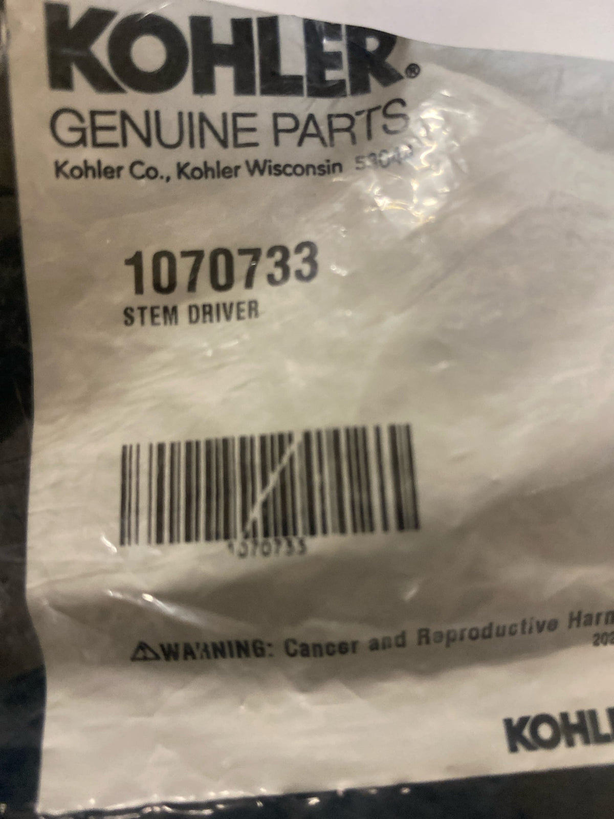 Kohler K-1070733 Replacement Stem Driver - N/A