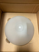 Progress lighting P3924-20ET 1-Light Antique Bronze Flush Mount with Etched Glass