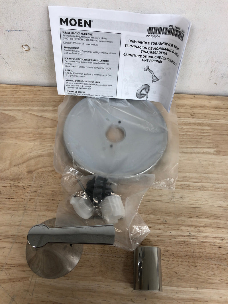 Moen T2741 Glyde 1 Function Pressure Balanced Valve Trim Only with Single Lever Handle - Chrome