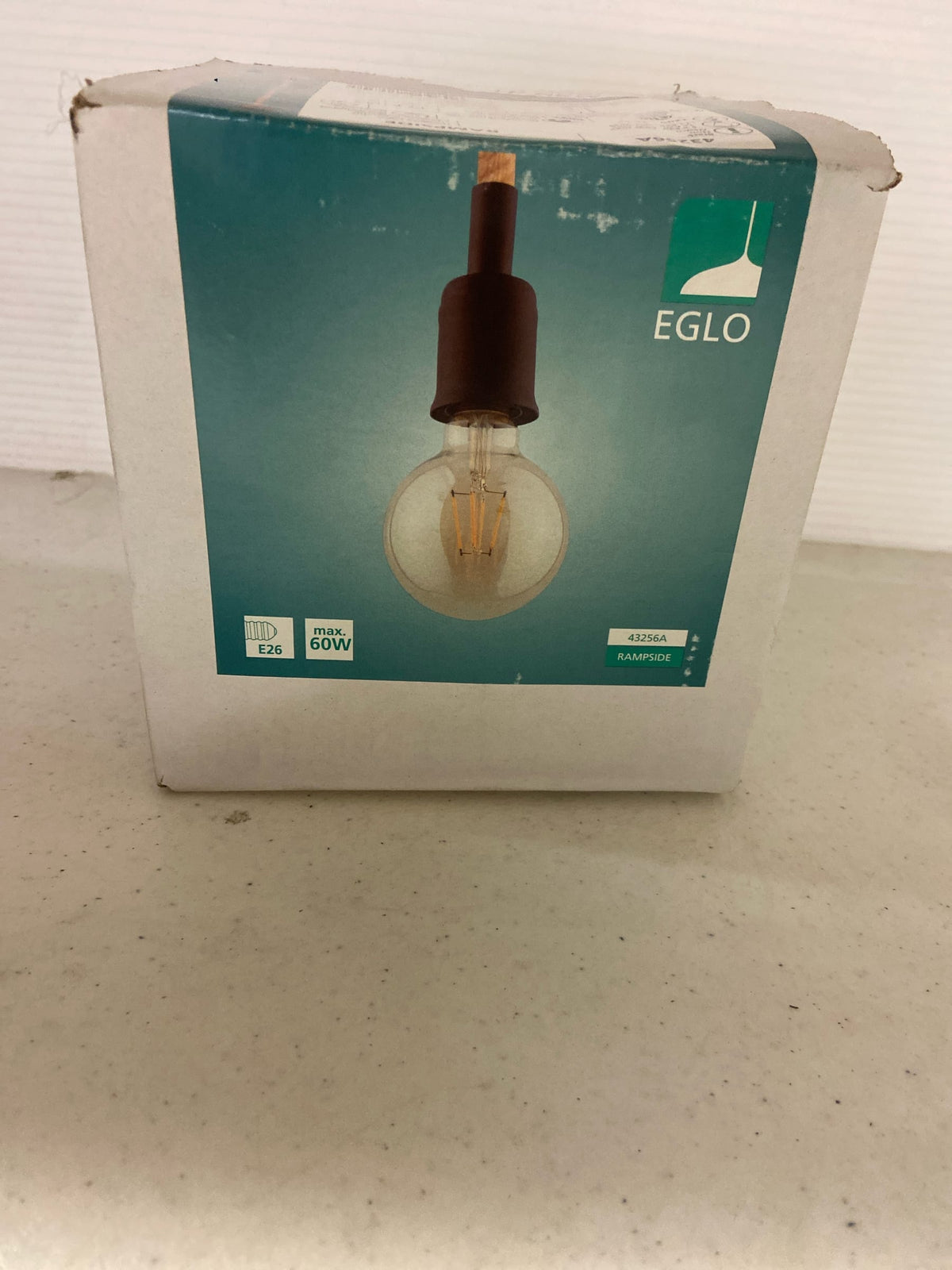 Eglo 43256A Rampside 5" Wide Mini Pendant - Black