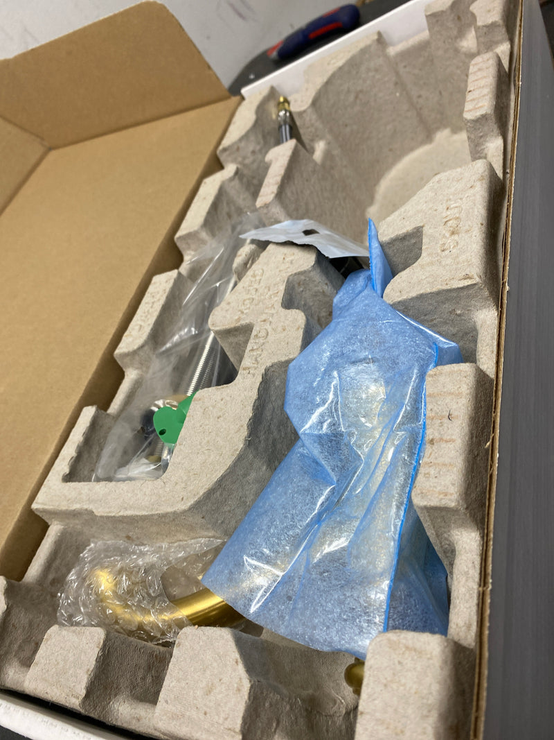 Kohler K-72759-2MB Artifacts 1.2 GPM Widespread Bathroom Faucet with Clicker Drain Assembly - Less Handles - Vibrant Brushed Moderne Brass