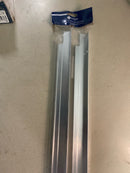 Hickory Hardware C02H075748-AL Austere PAIR of 25-3/8" Center to Center 30" Long Edge Tab Cabinet Lip Pulls / Drawer Edge Pulls - Aluminum