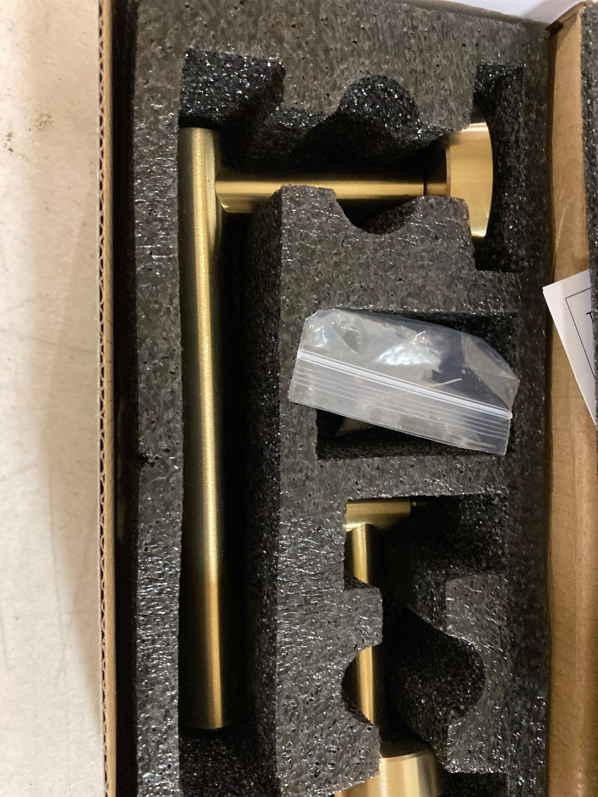 Bwe A-91017-BG Double Post Pivoting Wall Mounted Towel Bar Toilet Paper Holder in Brushed Gold
