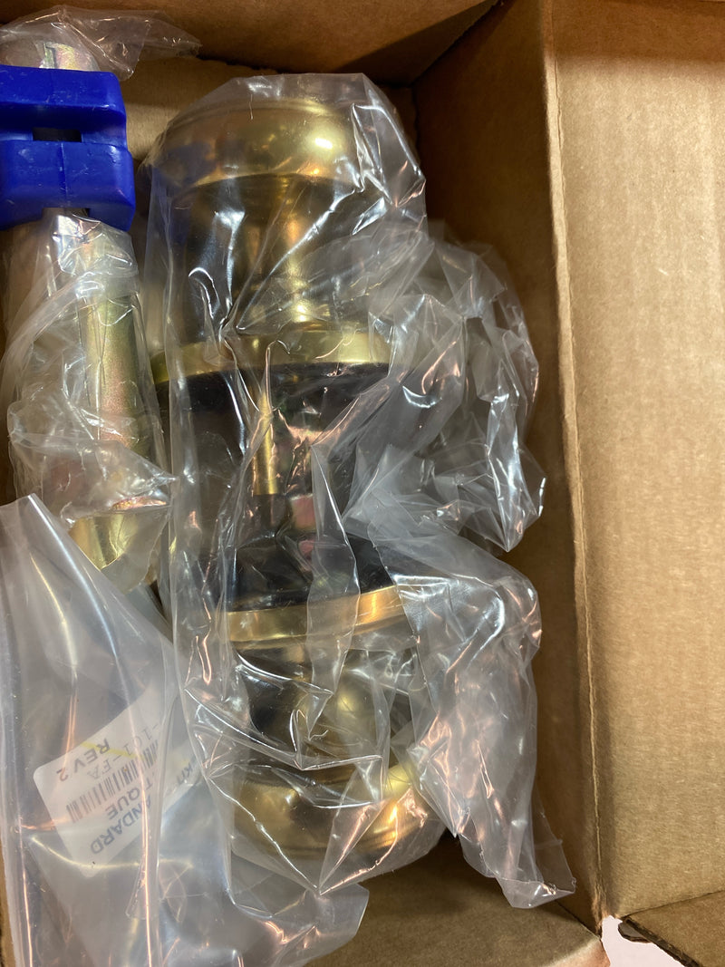 Emtek 8200NWUS7 Norwich Privacy Door Knob Set with Regular Rose from the Brass Classic Collection - French Antique