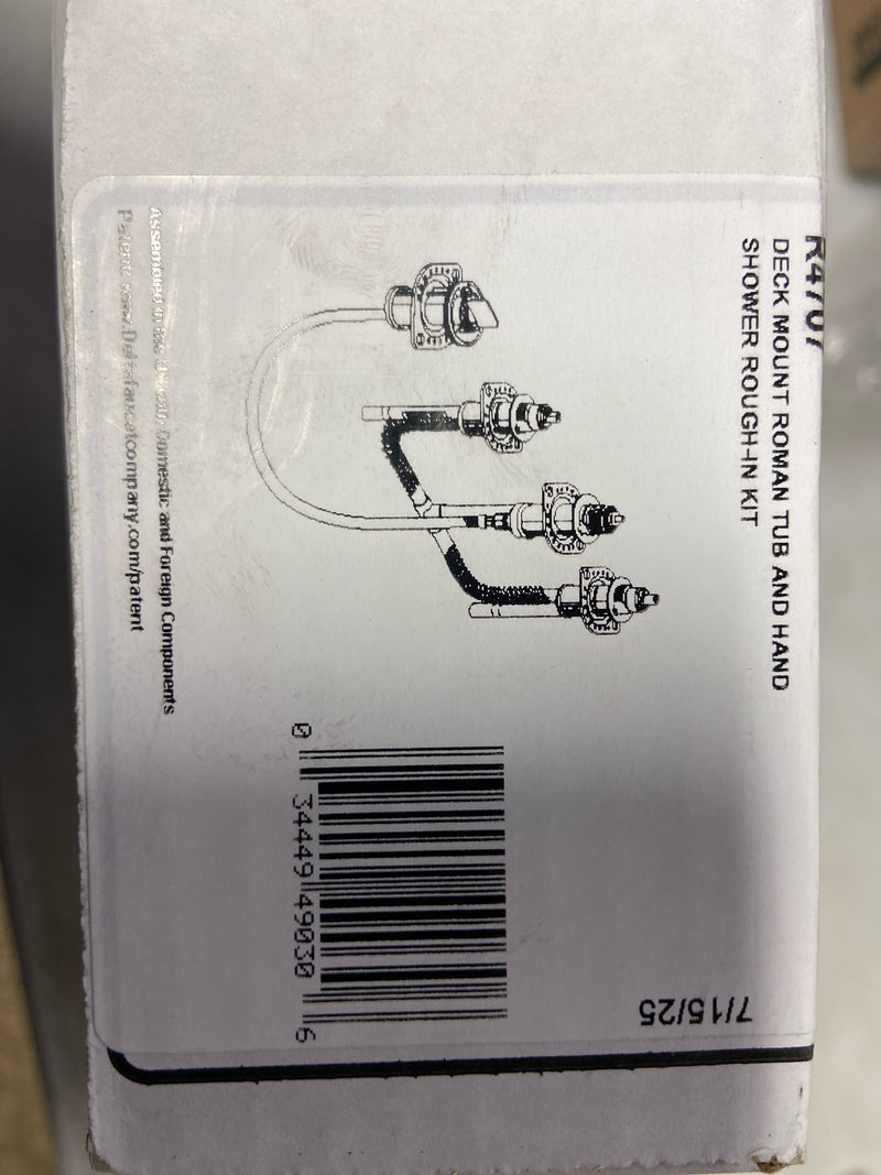 Delta R4707 Roman Tub Filler Rough-In Valve for Trims with Handshower - na