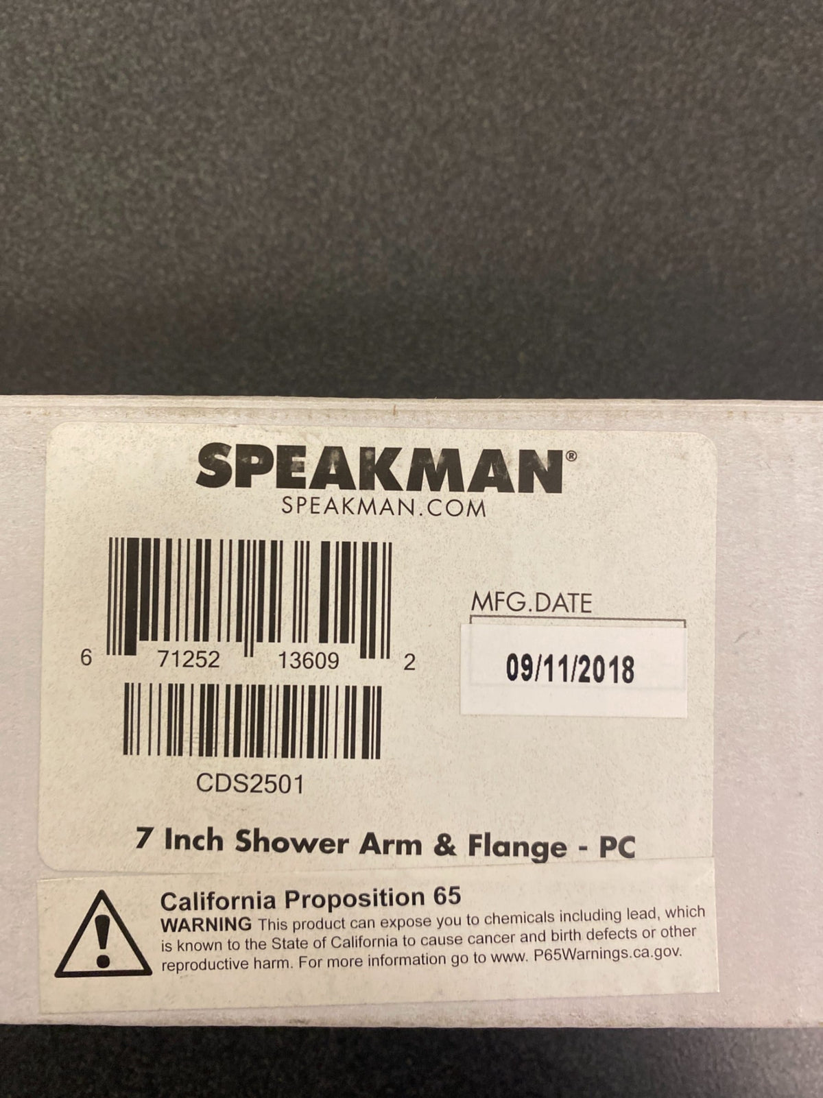Speakman Lura 7 in. Shower Arm and Flange, Polished Chrome