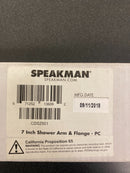 Speakman Lura 7 in. Shower Arm and Flange, Polished Chrome