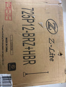 Z-Lite 725P12-BRZ+HBR Melange 13" Wide Pendant - Bronze / Heritage Brass