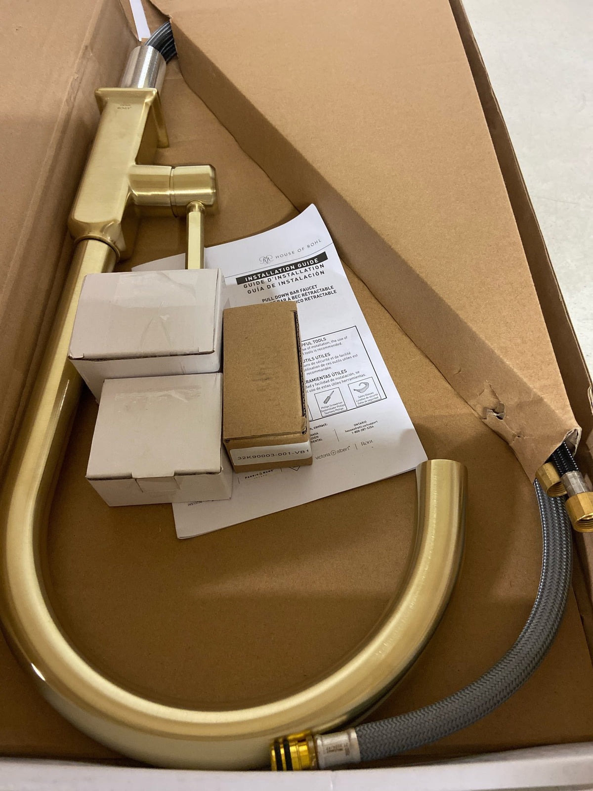 Rohl AP55D1LMAG Apothecary 1.8 GPM Single Hole Pull Down Kitchen Faucet - Antique Gold