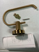 Signature Hardware 483958 Lexia Wall Mounted Euro Toilet Paper Holder - Brushed Gold