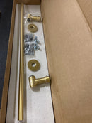 Emtek 29027US4 Transitional Brass 24 Inch Towel Bar - Satin Brass