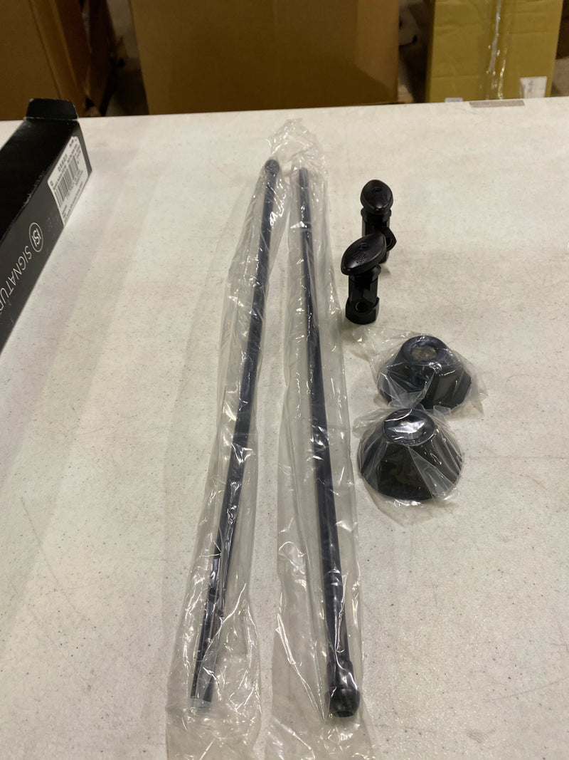 Signature Hardware 445929 Bathroom Supply Kit with 5/8" OD X 3/8" OD Angle Stop - Matte Black