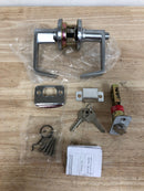 Kwikset 756KNL 26D RCAL UL 3031 23155 LK Kingston Entry with SC1 Keyway - Satin Chrome