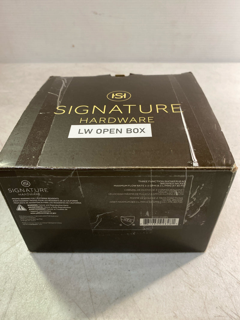 Signature Hardware SH441154BN 2.5 GPM Multi Function Shower Head - Brushed Nickel