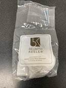 Belwith Keeler B076865-SS Verge 1-3/16" Industrial Diamond Knurled Solid Brass Round Button Cabinet Knob / Drawer Knob - Stainless Steel