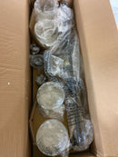 Kichler Winslow 30" Vanity Light in Olde Bronze, 4-Light Transitional Bathroom Light with Clear Seeded Glass. (30" W x 9.25" H), 45887OZ