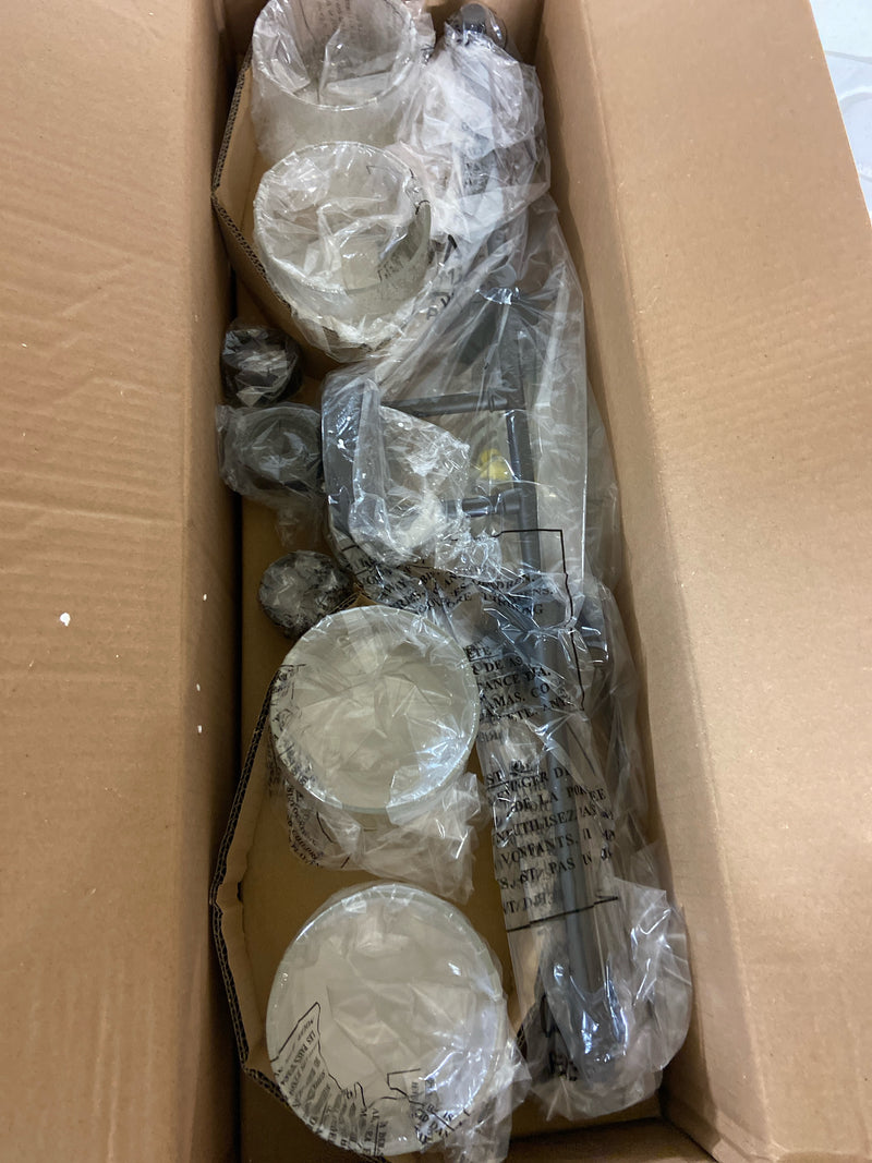 Kichler Winslow 30" Vanity Light in Olde Bronze, 4-Light Transitional Bathroom Light with Clear Seeded Glass. (30" W x 9.25" H), 45887OZ