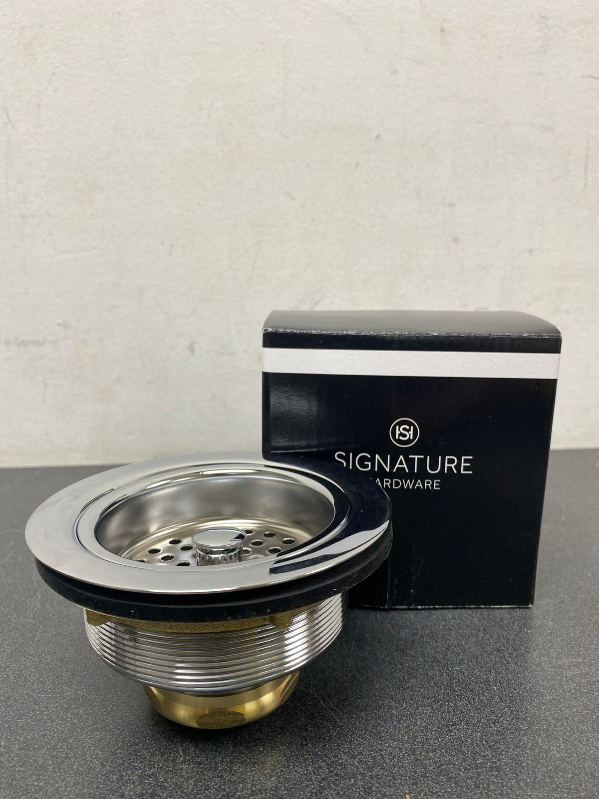 Signature Hardware 446624 3-1/2" Basket Strainer for Sinks up to 7/8" Thick - Chrome
