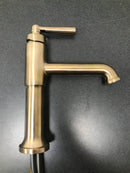 Delta 536-CZMPU-DST Saylor 1.2 GPM Single Hole Bathroom Faucet with Push Pop-Up Drain Assembly and Diamond Seal Valve Technology - Champagne Bronze