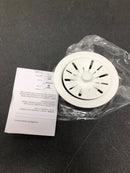 Elkay LKPDQD1FX Perfect Drain® 3-1/2" Polymer Disposer Flange with Removable Basket Strainer and Rubber Stopper - Arctic Fox