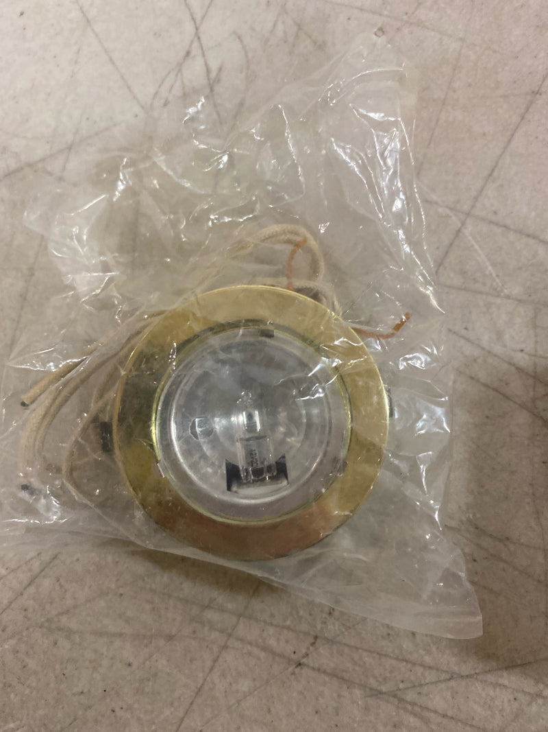 Cal Lighting BO-603-PB Mini Recess 12V 20W G4 with Bulb Included - Plated Brass