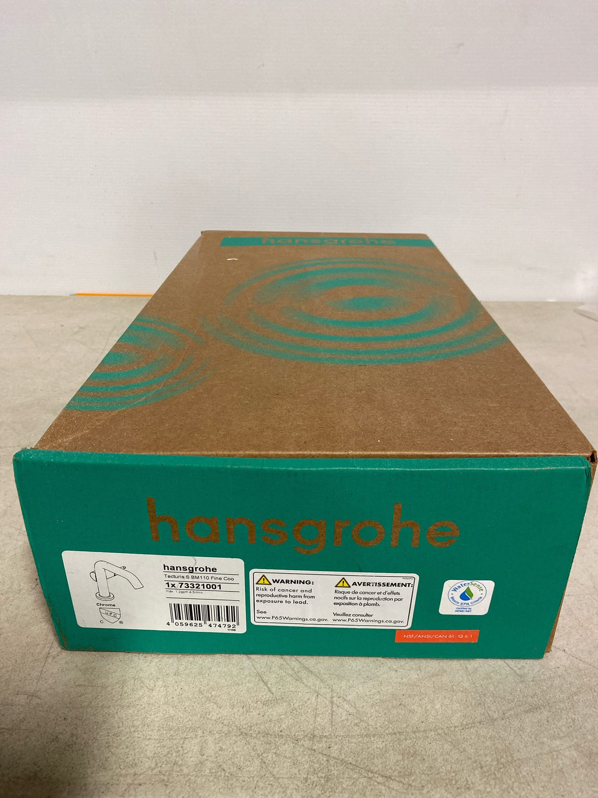 Hansgrohe 73321001 Tecturis S 1.2 GPM Single Hole Bathroom Faucet with CoolStart Technology - Chrome
