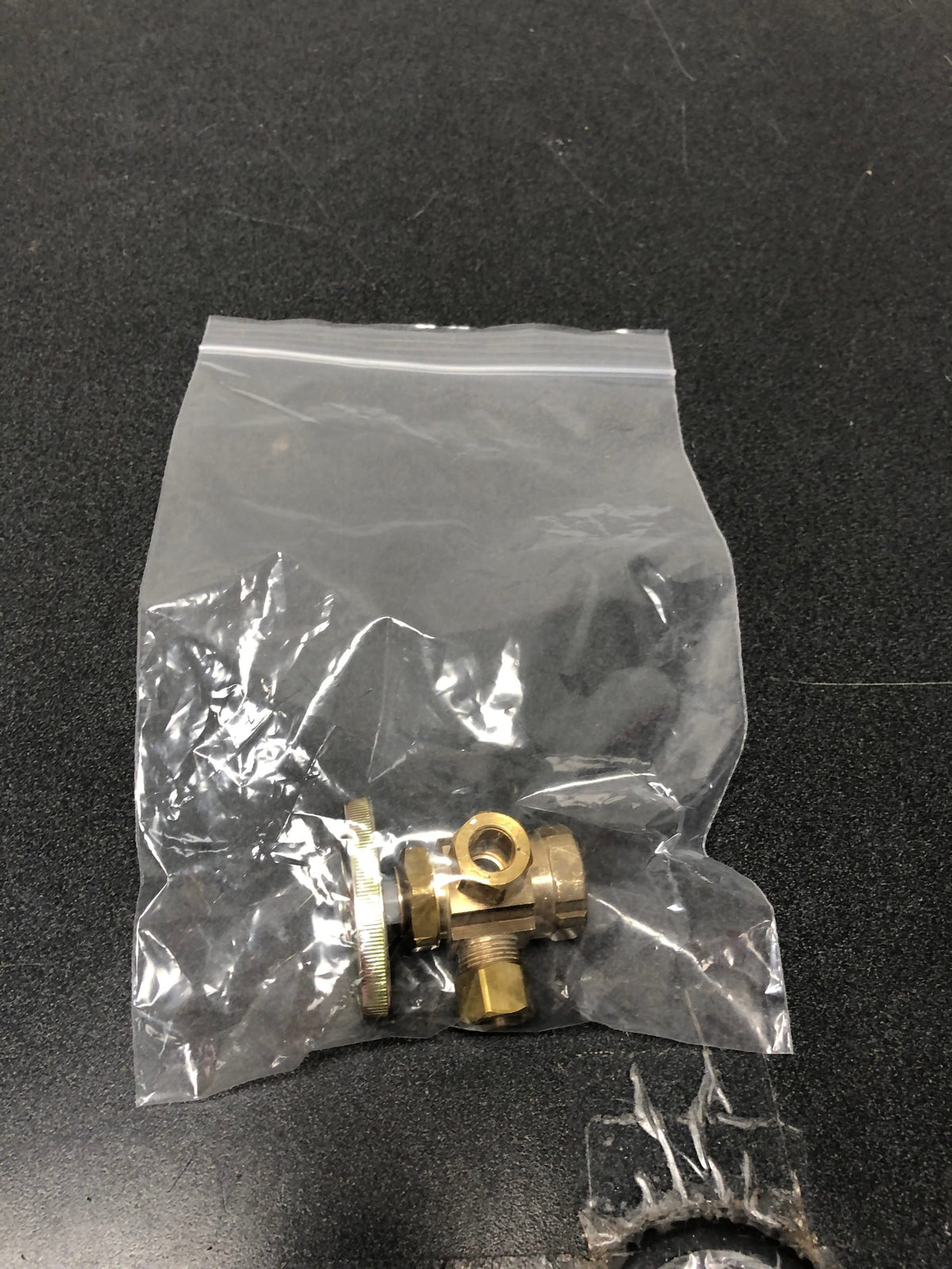 Brasscraft CR1900RX R1 1/2 in. Nominal Compression Inlet x 3/8 in. O.D. Compression x 1/4 in. O.D. Compression Dual Outlet Multi-Turn Valve