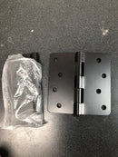 Deltana S44R410B 4 x 4 Plain Bearing 1/4" Radius Corner Full Mortise Hinge - Pair - Oil Rubbed Bronze