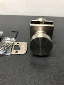 Kwikset Pismo Square Satin Nickel Hall/Closet Door Knob