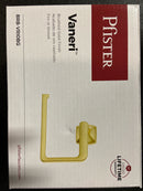 Pfister Vaneri Towel Ring, Hand Towel Holder for Bathroom, Wall-Mounted, Screw-in, Brushed Gold Finish, BRBVRI0BG
