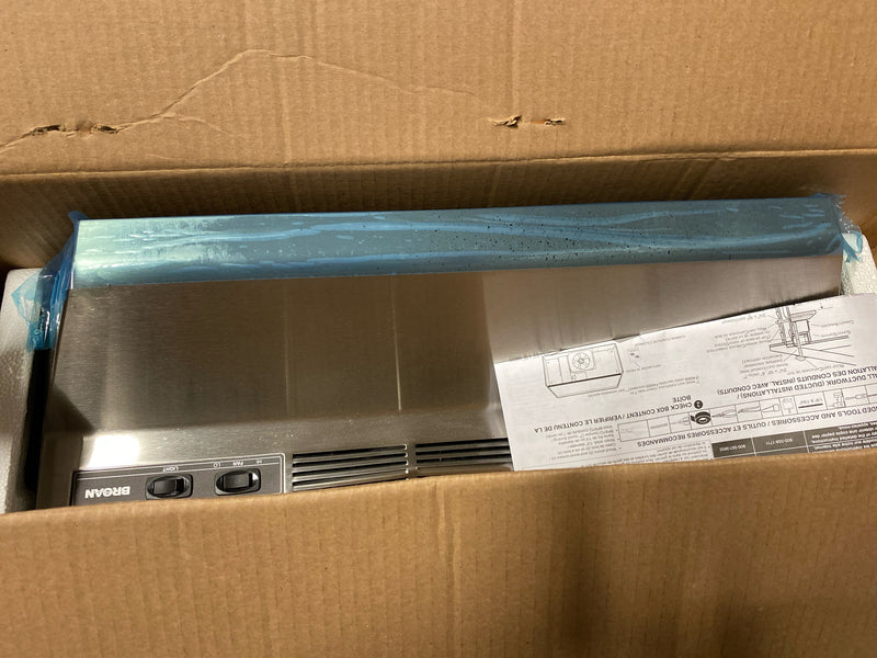 Broan-NuTone 412404 Non-Ducted Under-Cabinet Ductless Range Hood Insert, 24-Inch, Stainless Steel