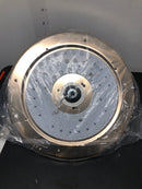 Antoine HY-8222-36G 36 in. Integrated LED Indoor Gold Crystal Chandelier Retractable Blades Ceiling Fan with Light and Remote