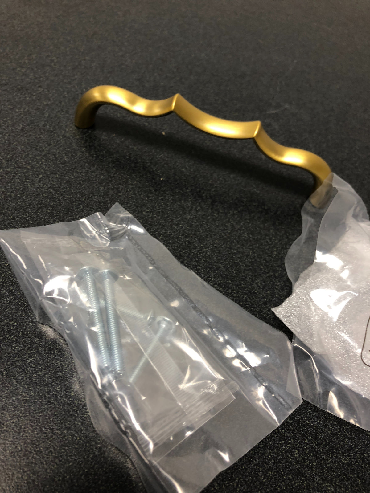 Belwith Keeler B076141-BGB Trellis 5-1/16" Center to Center Quatrefoil Cabinet Handle / Drawer Pull - Brushed Golden Brass