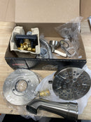 Delta 144822-SS Faryn Single-Handle 5-Spray Tub and Shower Faucet in Brushed Nickel (Valve Included)