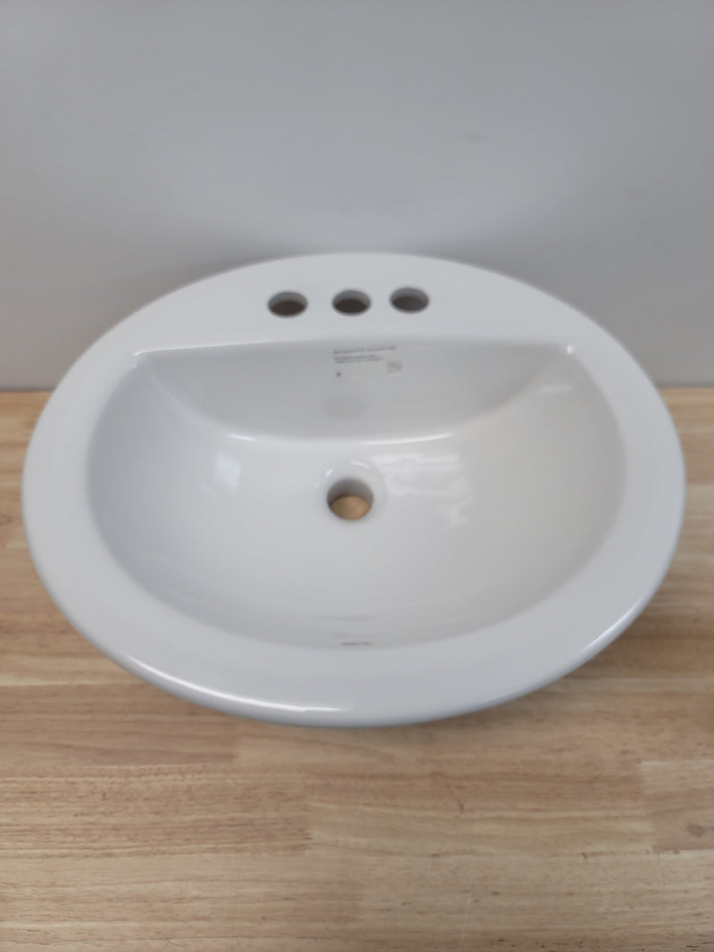 PROFLO 19" Self Rimming Oval Bathroom Sink