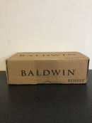 Baldwin Square Non-Turning Two-Sided Through-Door Dummy Door Lever Set with Square Rosette from the Reserve Collection