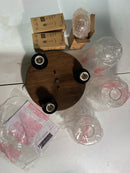 JONATHAN Y Lighting JYL7564A Nola 3 Light 13" Wide LED Flush Mount Ceiling Fixture - Wood Finish