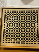 Signature Hardware 327375 Honeycomb Brass Wall Register - 12" x 12" (13-3/8" x 12-7/8" Overall) - Antique Brass