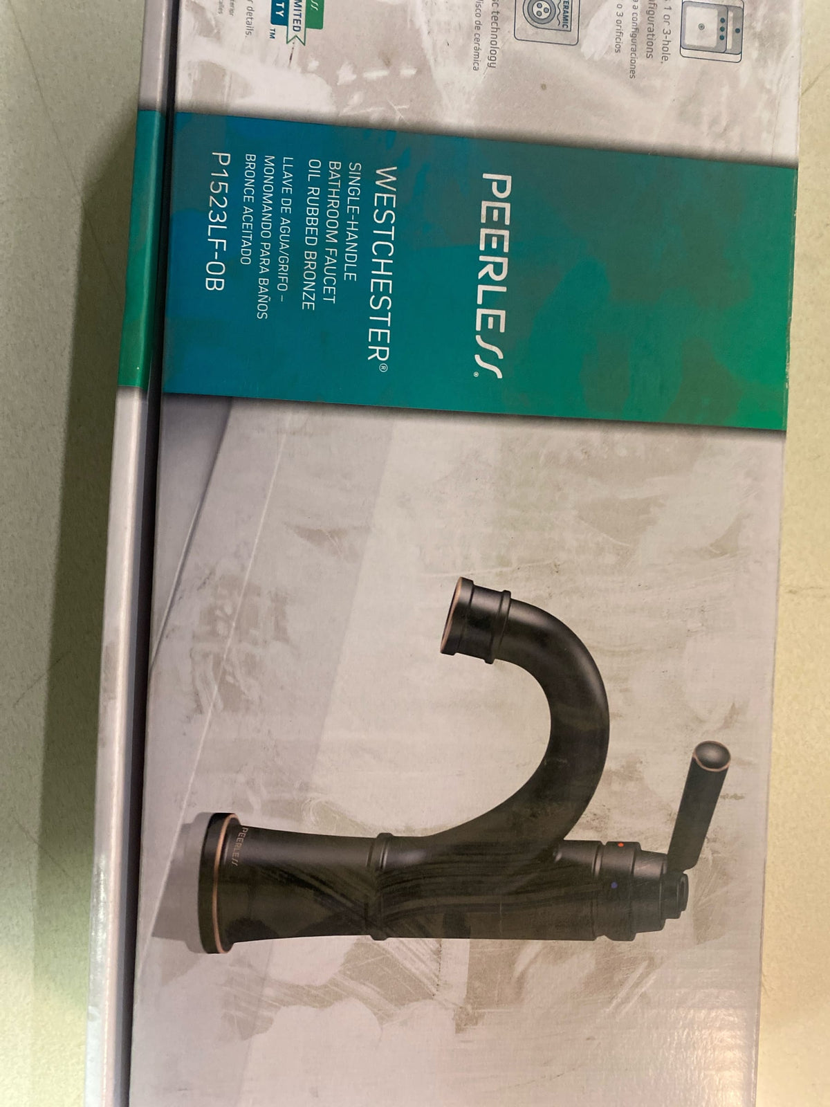 Peerless P1523LF-OB Westchester 1 GPM Single Hole Bathroom Faucet with Pop-Up Drain Assembly - Limited - Oil Rubbed Bronze