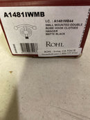 ROHL A1481IWMB Wall Mount Double Robe Hook
