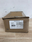 Baldwin PVCONCFR150 Contemporary Privacy Door Knob Set with 5 Inch Rectangle Rose from the Reserve Collection - Satin Nickel