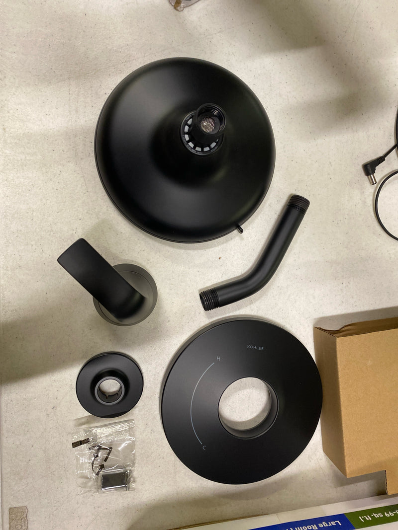 KOHLER Cursiva Single-Handle 3-Spray Tub and Shower Faucet 1.75 GPM in Matte Black (Valve Included)